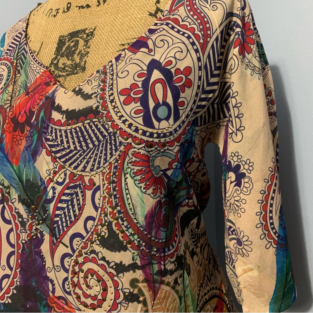 Signature Studio Print Top - Picture 3 of 11